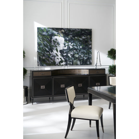 Gallerie by Caracole in dark chocolate, charcoal, maple and dark chocolate, tigra chocolate,deep bronze, charcoal. Made from birch, metal, dark tiger maple, maple in a modern style.