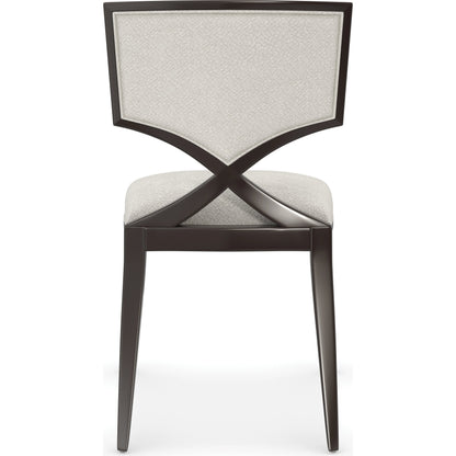 First Chair by Caracole in ivory, dark chocolate, bronze and dark chocolate. Made from birch in a modern style.
