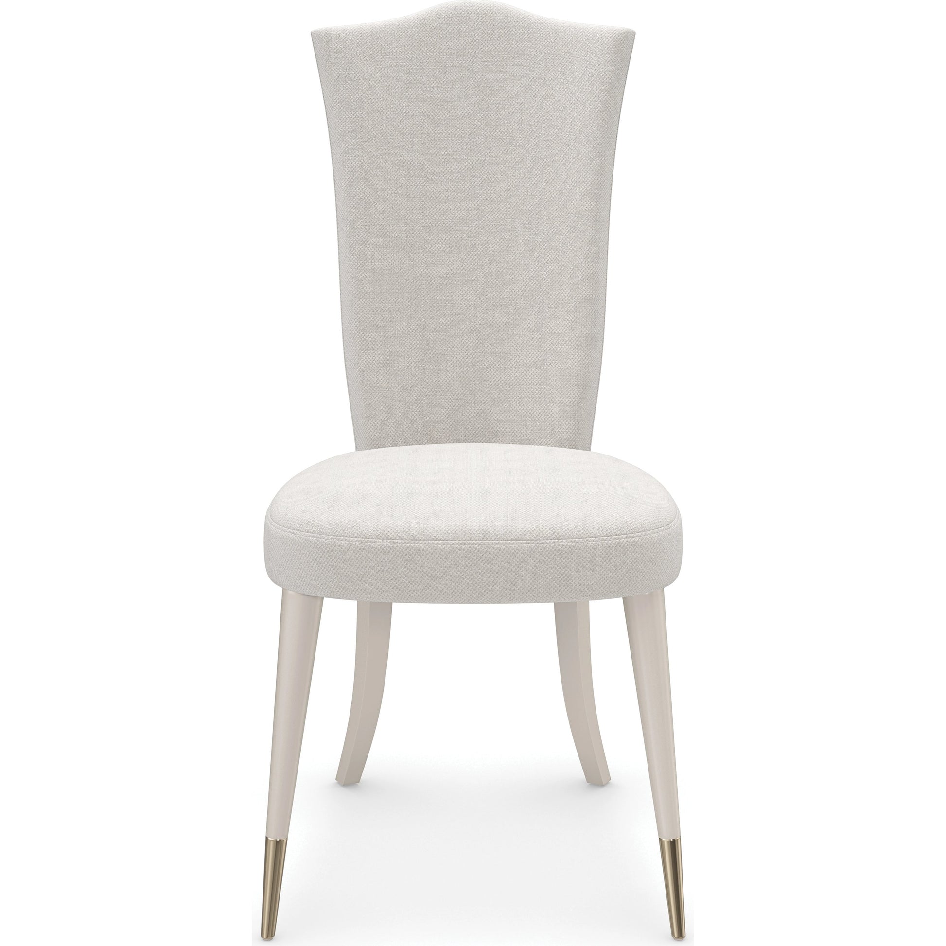 Cherub Side Chair by Caracole in natural and matte pearl. Made from birch in a modern style.