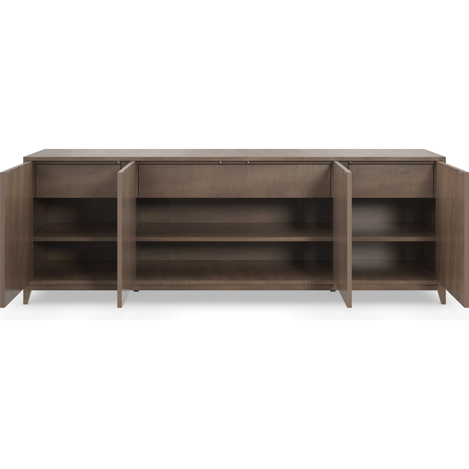 Daybreak by Caracole in maple and mocha. Made from birch, chocolate elegant tiger maple in a modern style.