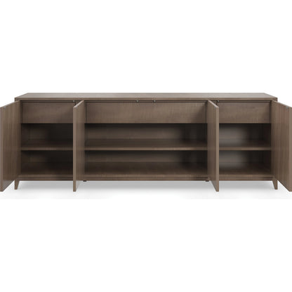 Daybreak by Caracole in maple and mocha. Made from birch, chocolate elegant tiger maple in a modern style.