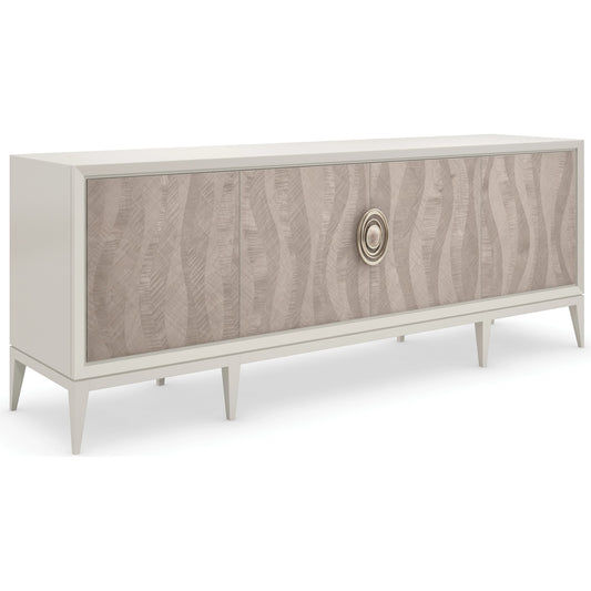 Now Streaming by Caracole in grey, maple, gold and almond milk, chinchilla. Made from birch, wd2 gray curly maple in a modern style.