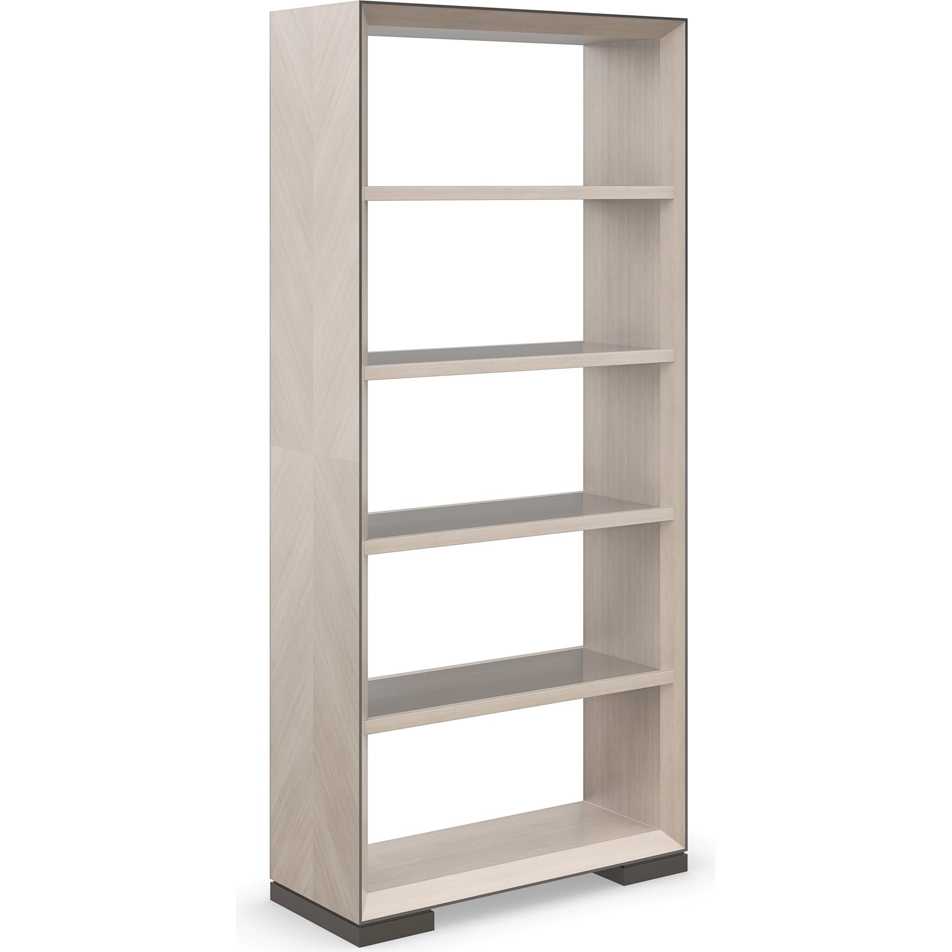 High Rise by Caracole in champagne and moonstone, deep bronze, seal skin. Made from birch, metal, glass, koto in a modern style.