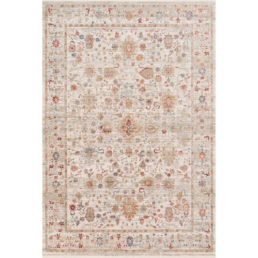 Claire CLE-05 Rug by Loloi in ivory, multi. Made from 100% polyester in a traditional style.