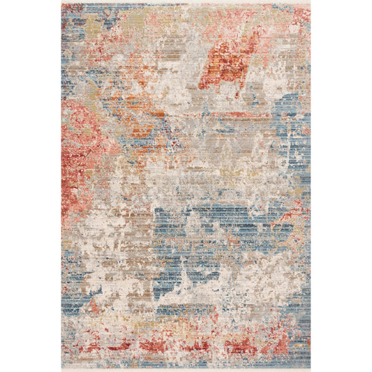 Claire CLE-07 Rug by Loloi in gray, multi. Made from 100% polyester in a modern style.