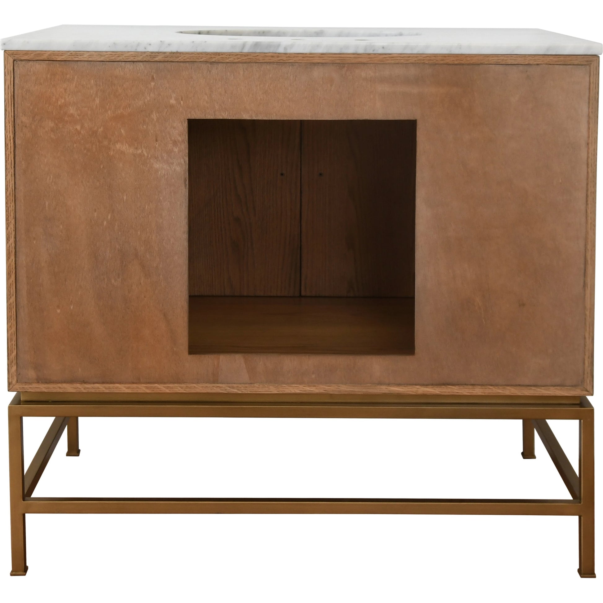 Clifford Bath Vanity by Worlds Away in dark burl wood. Made from hardwood solids, mdf, veneer, metal, marble, porcelain in a transitional style.
