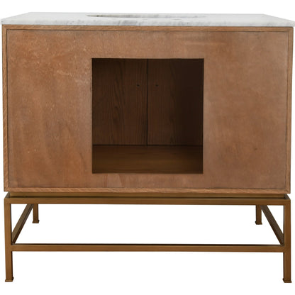 Clifford Bath Vanity by Worlds Away in dark burl wood. Made from hardwood solids, mdf, veneer, metal, marble, porcelain in a transitional style.