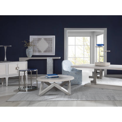 Elixer Console by Artistica Home in misty white gray. Made from unique in a modern style.