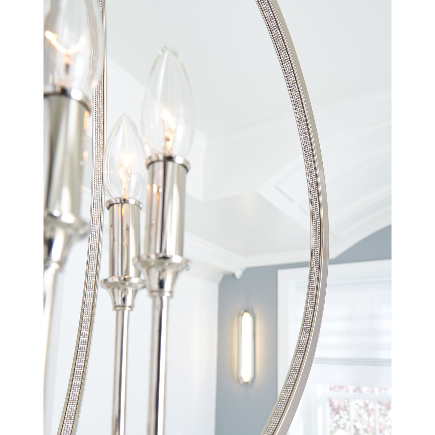 012 S-284310,S-284312,S-284314 | Additional Silo | Corinne Globe Pendant by Generation Lighting in polished nickel. Made from unique in a modern style.