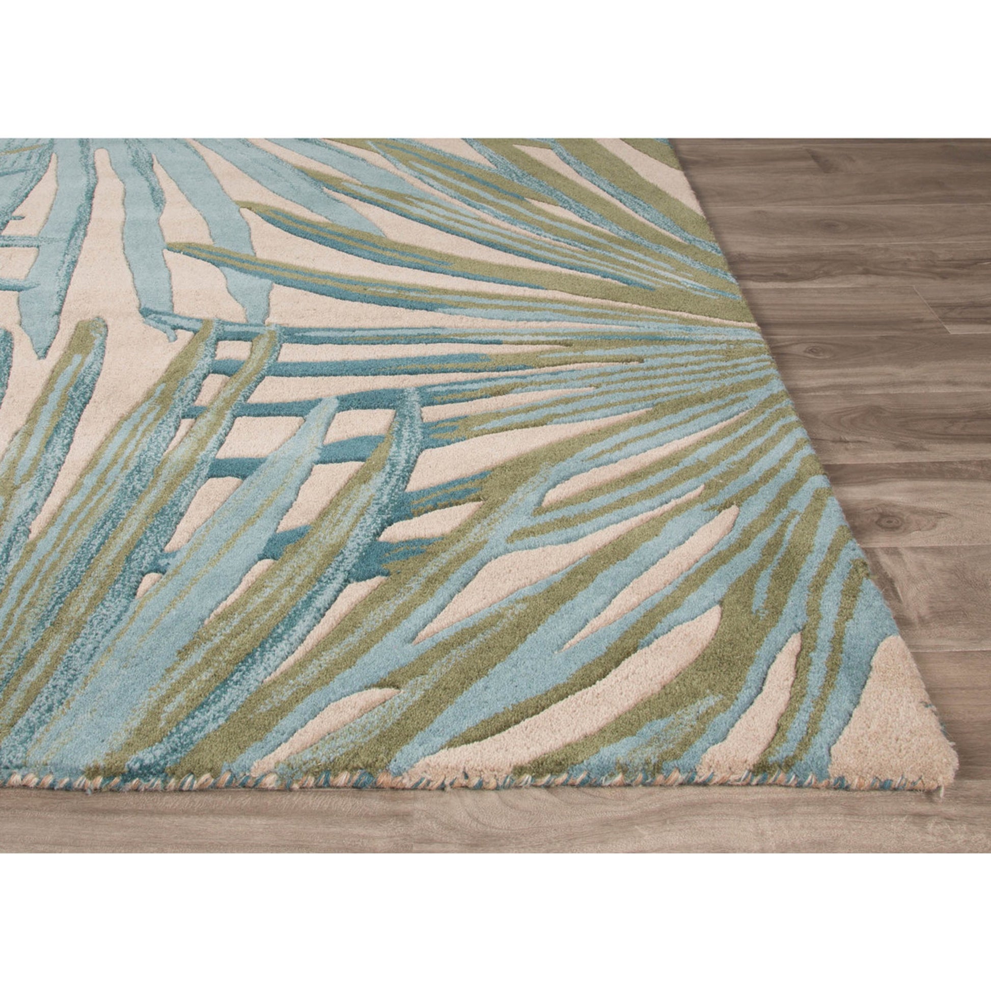 Coastal Seaside COS33 Rug by Jaipur Living in blue, green. Made from 100% wool in a unique style.