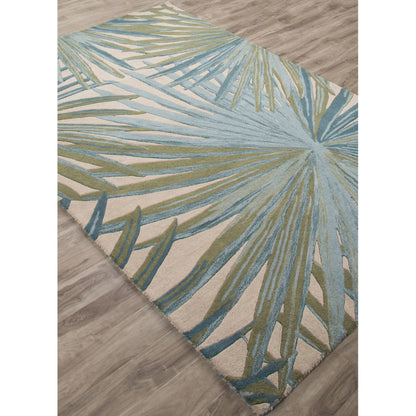Coastal Seaside COS33 Rug by Jaipur Living in blue, green. Made from 100% wool in a unique style.