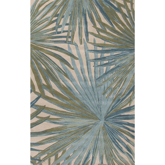 Palmetto Rug by Jaipur Living in blue, green. Made from 100% wool in a unique style.