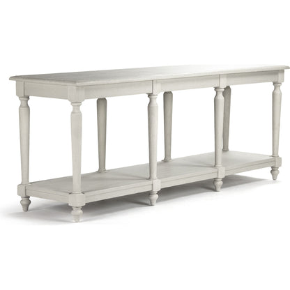 Alsace Buffet Table by Zentique in limed gray and oak. Made from oak in a traditional style.