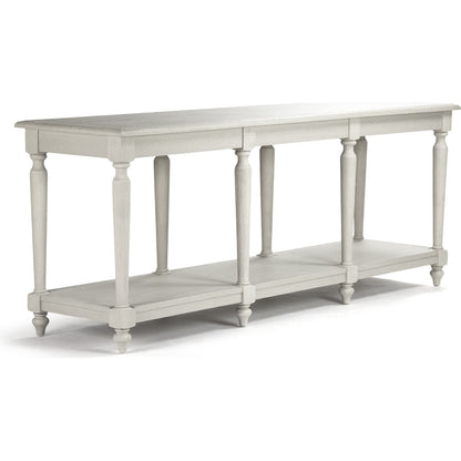 Alsace Buffet Table by Zentique in limed gray and oak. Made from oak in a traditional style.