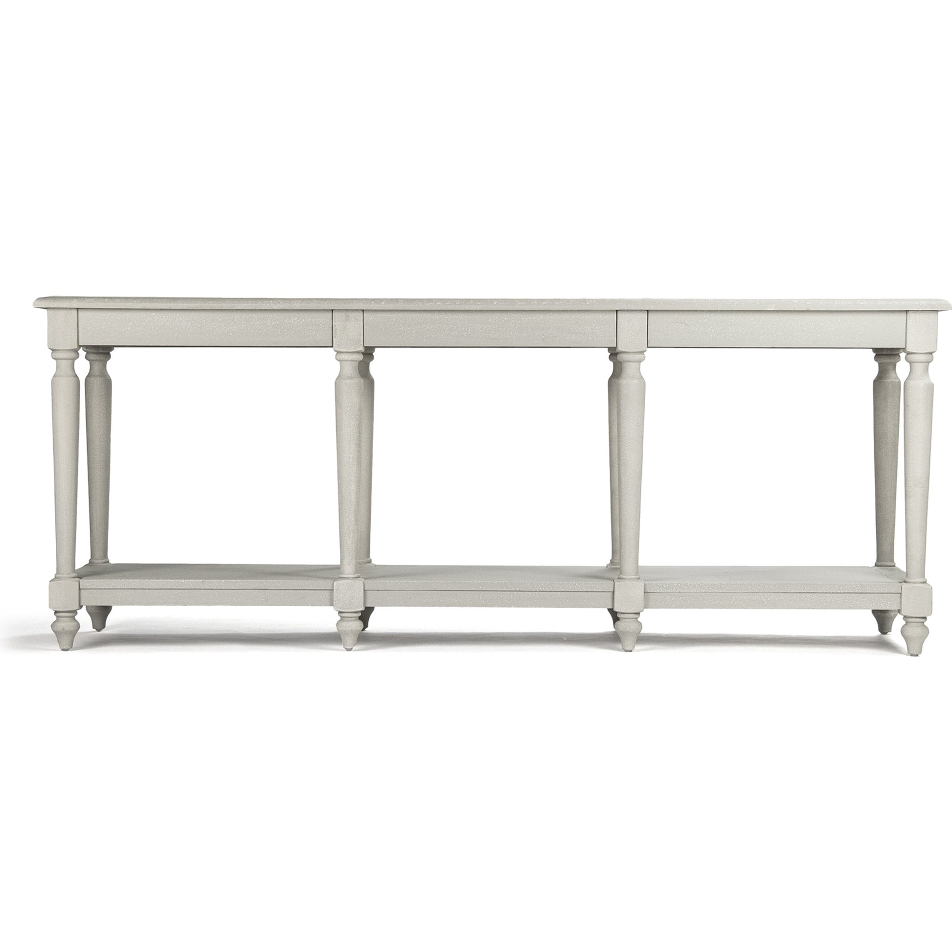 Alsace Buffet Table by Zentique in limed gray and oak. Made from oak in a traditional style.