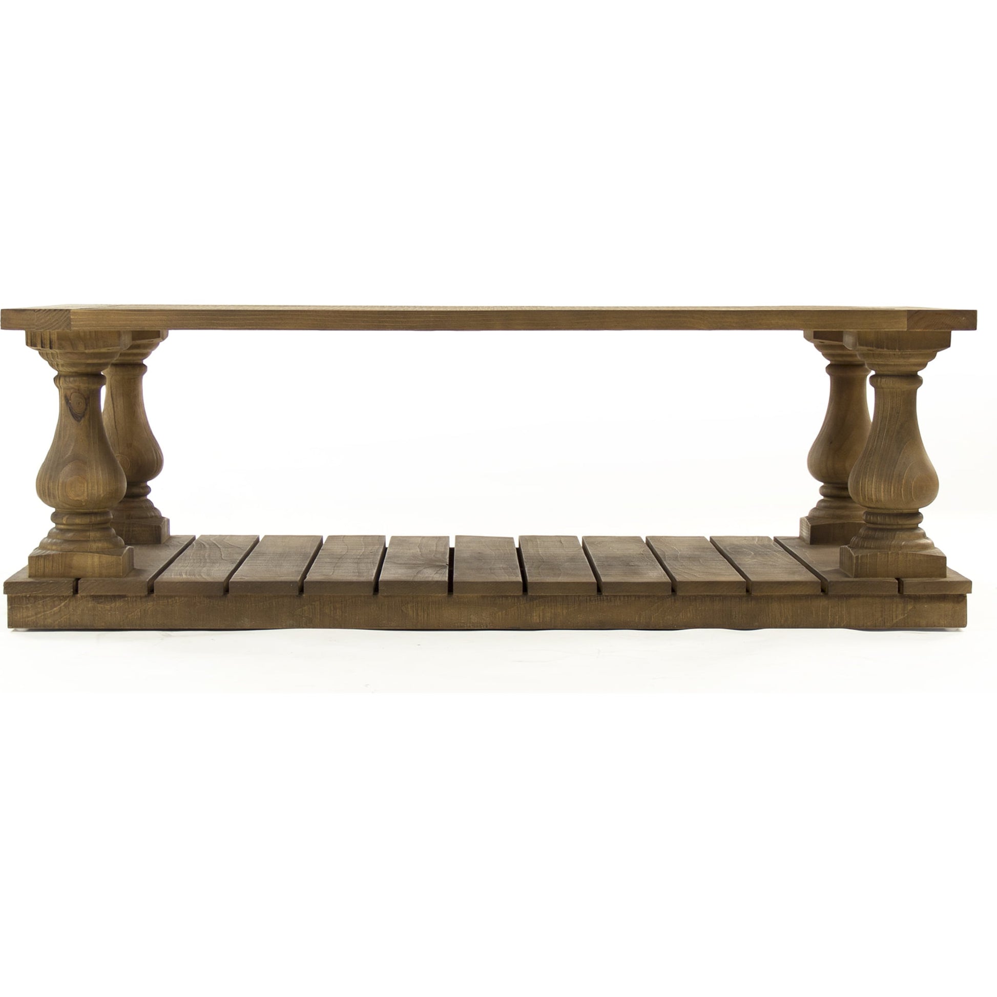 Bellamy Coffee Table by Zentique in stained natural and oak. Made from pine in a cottage & farmhouse style.