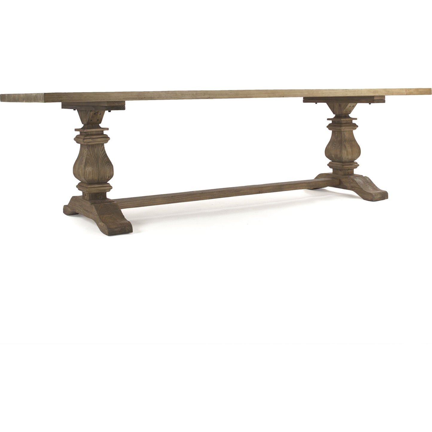 004 S-336640 | Primary Silo | Avery Dining Table by Zentique in stained natural and pine. Made from pine in a cottage & farmhouse style.