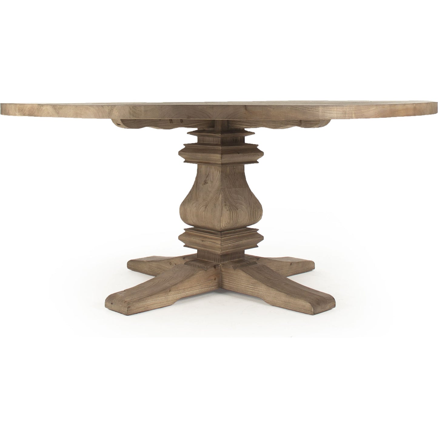 002 S-337775 | Primary Silo | Max Dining Table by Zentique in brown and pine. Made from pine in a cottage & farmhouse style.