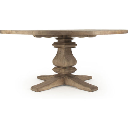 Max Dining Table by Zentique in brown and pine. Made from pine in a cottage & farmhouse style.