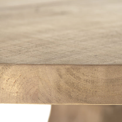 Max Dining Table by Zentique in brown and pine. Made from pine in a cottage & farmhouse style.