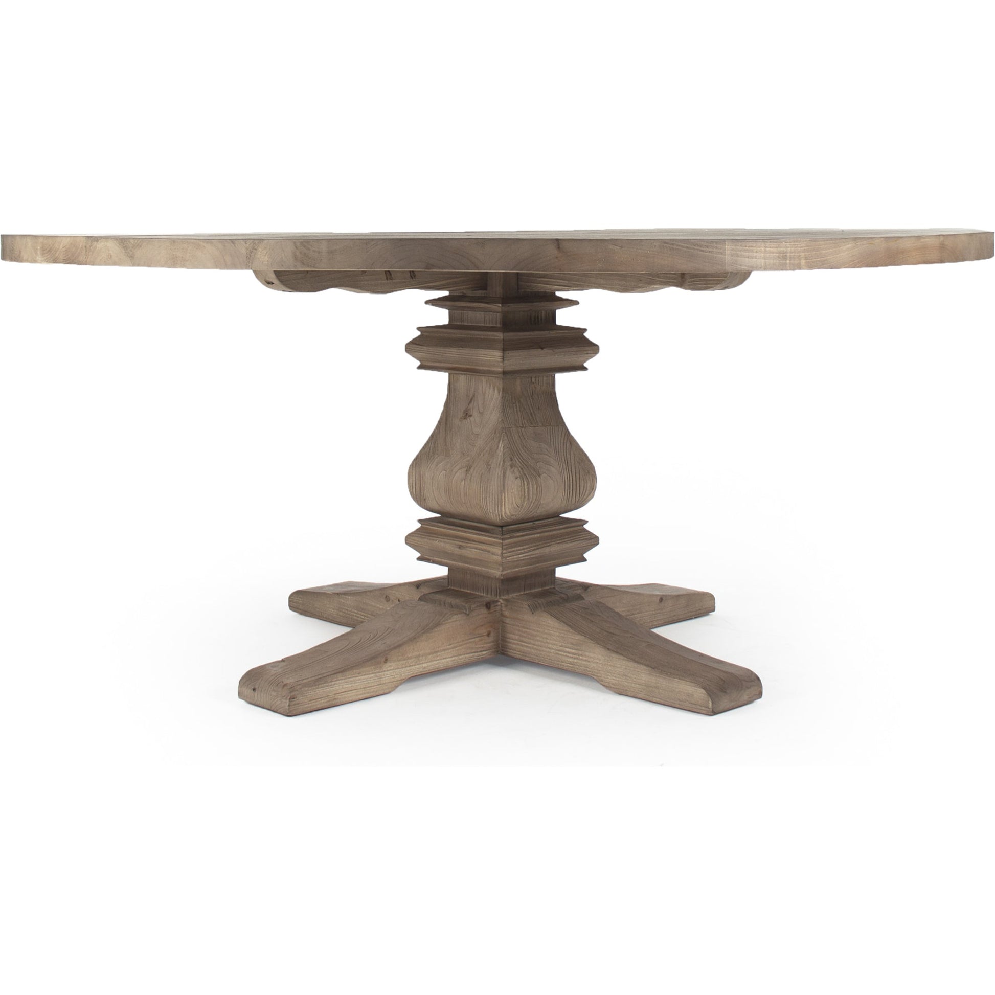 Max Dining Table by Zentique in brown and pine. Made from pine in a cottage & farmhouse style.
