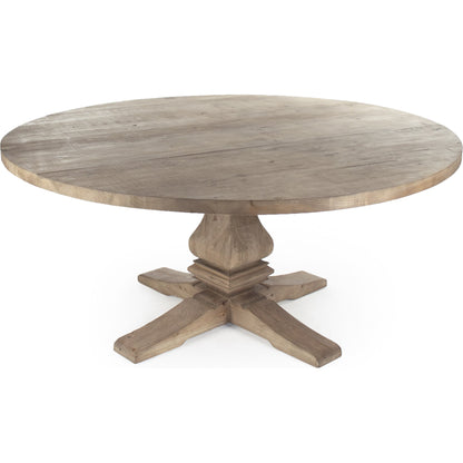 Max Dining Table by Zentique in brown and pine. Made from pine in a cottage & farmhouse style.