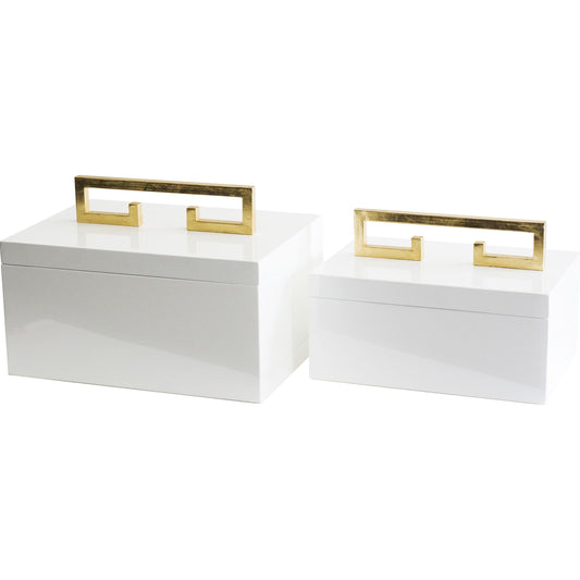 Avondale Boxes by Couture Lamps. Made from made of iron, mdf, resin material in a eclectic & global style.