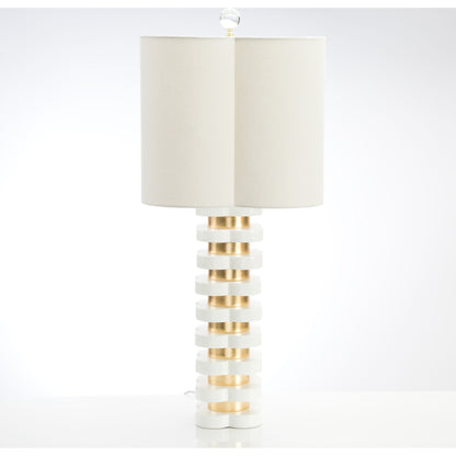 Quatrefoil Lamp by Couture Lamps. Made from mdf in a modern style.