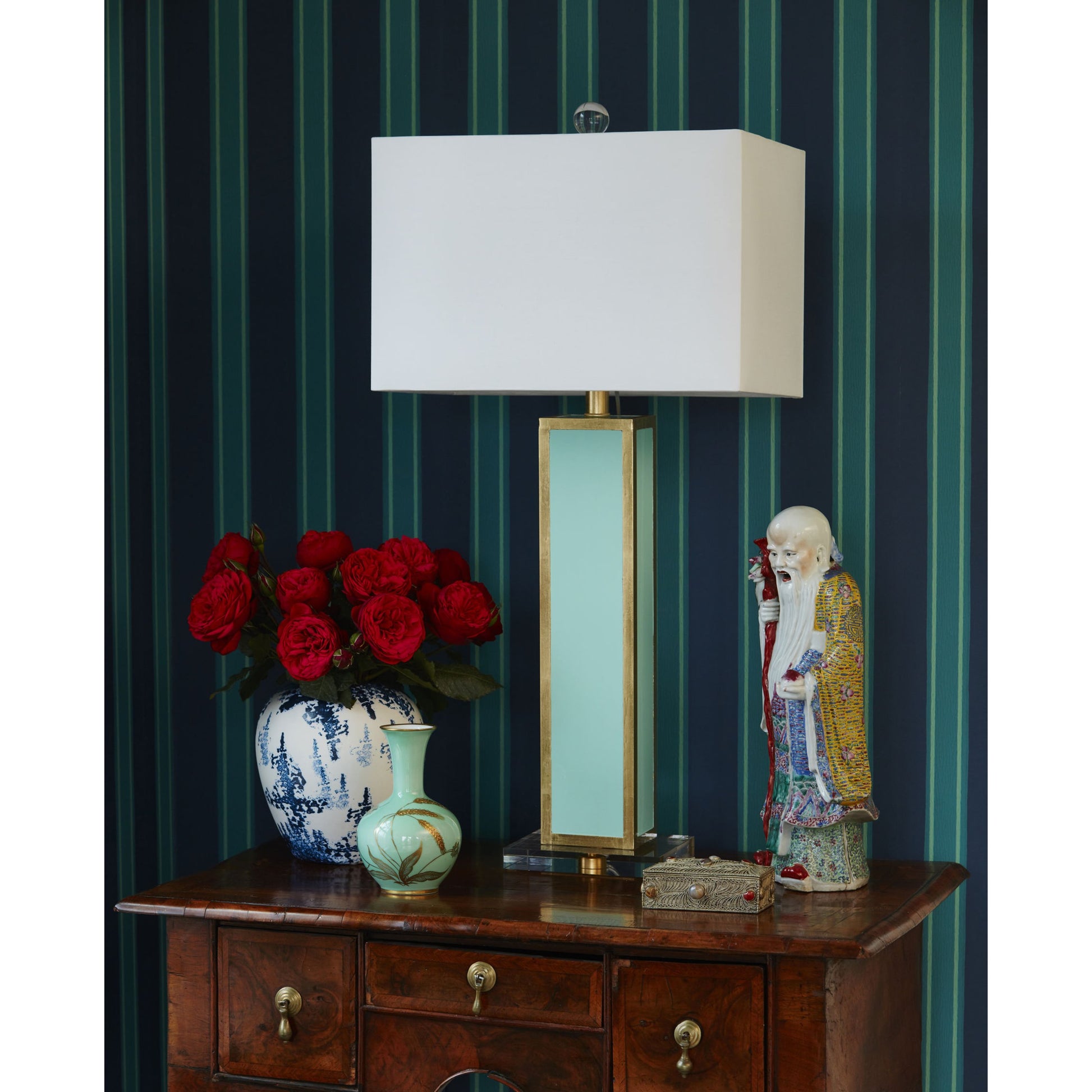 Blair Table Lamp by Couture Lamps. Made from resin, mdf, crystal in a transitional style.