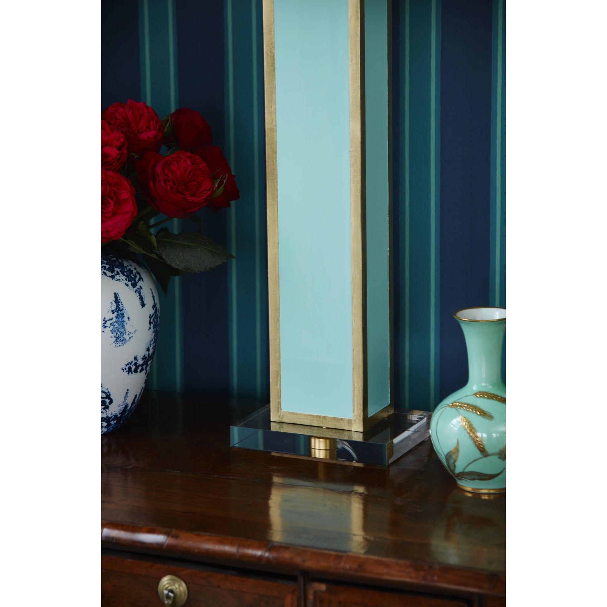 Blair Table Lamp by Couture Lamps. Made from resin, mdf, crystal in a transitional style.