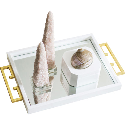 Avondale Tray by Couture Lamps. Made from mdf, mirror, iron in a eclectic & global style.