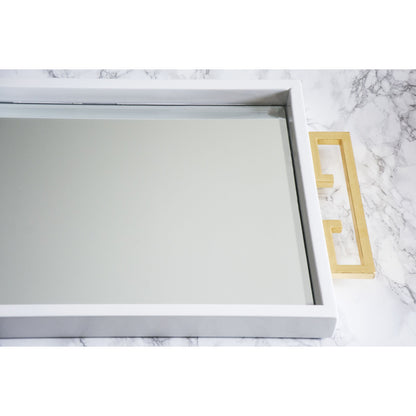 Avondale Tray by Couture Lamps. Made from mdf, mirror, iron in a eclectic & global style.