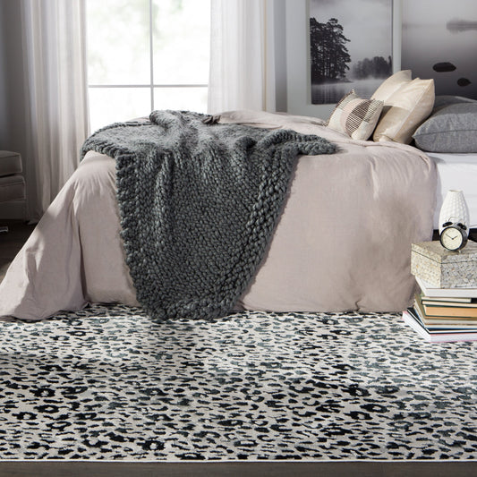 Catalyst CTY07 Rug by Jaipur Living in gray, black. Made from 35% metallic polyester, polypropylene, 30% polyester in a unique style.