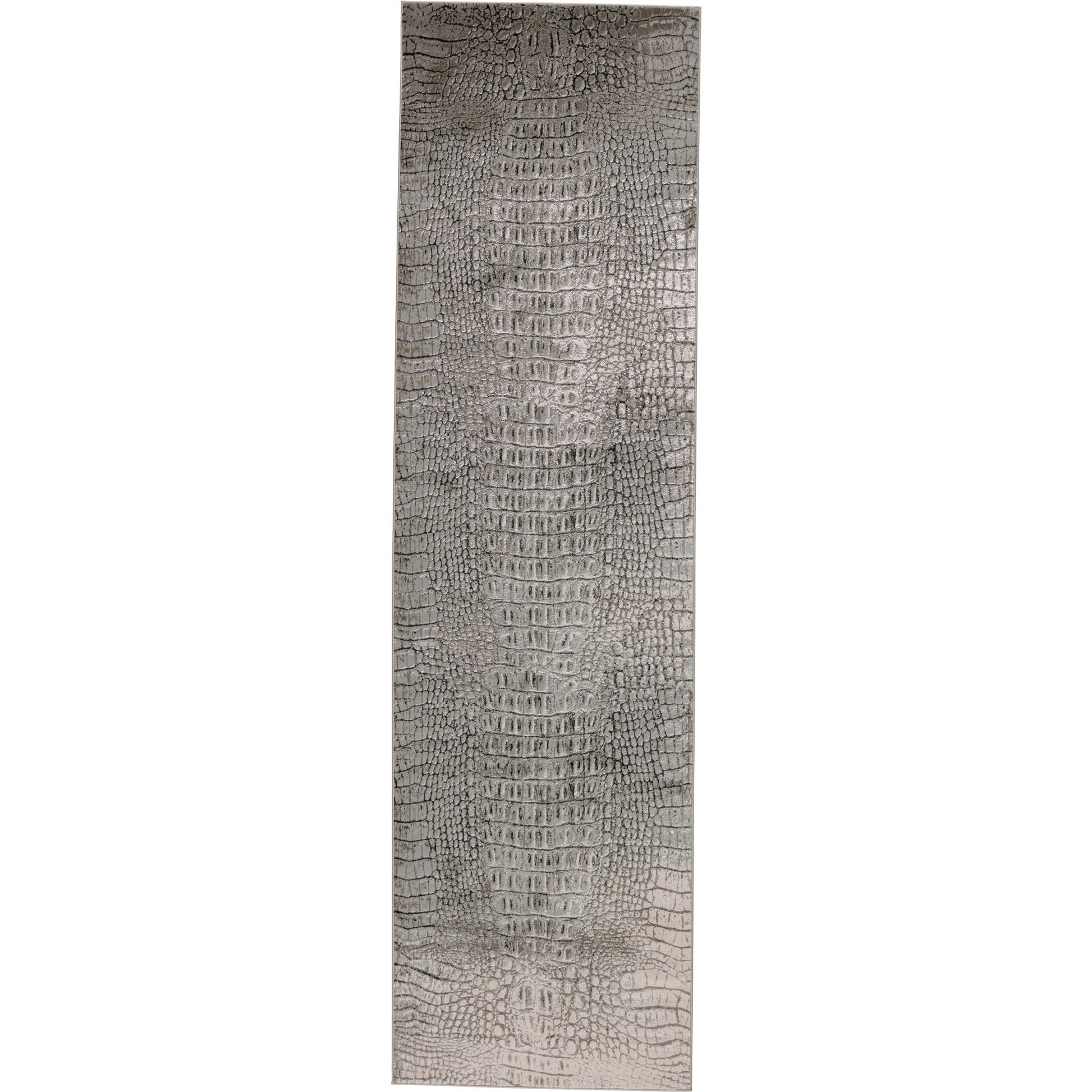 Canberra Rug by Jaipur Living in gray, black. Made from 35% metallic polyester 35% polypropylene 30% polyester in a unique style.