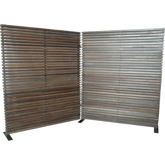 Damani Screen by Moe's Home Collection. Made from mixed hardwoods, aluminum frame in a modern style.