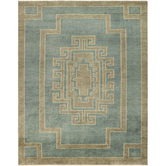 Cyprus CYP05 Rug by Jaipur Living in blue, sage. Made from 100% wool in a unique style.