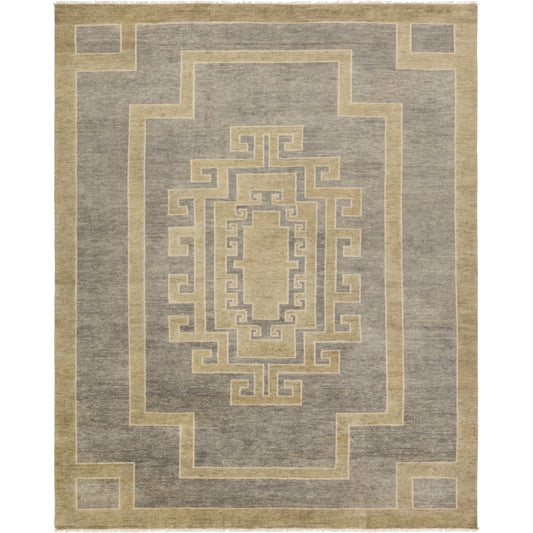 Cyprus CYP06 Rug by Jaipur Living in gray, sage. Made from 100% wool in a unique style.