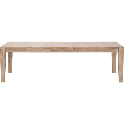 Canal Dining Table by Essentials For Living in smoke gray pine, brushed gold inlay. Made from reclaimed pine, reclaimed pine veneer, metal in a cottage & farmhouse style.