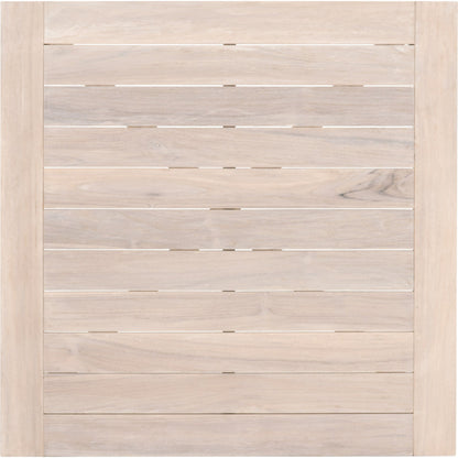 Carmel Square Counter Table by Essentials For Living in gray. Made from solid teak in a coastal style.