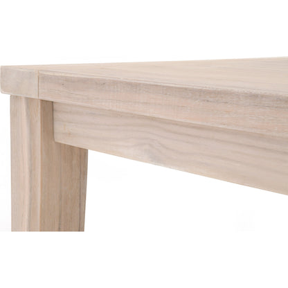Carmel Square Counter Table by Essentials For Living in gray. Made from solid teak in a coastal style.