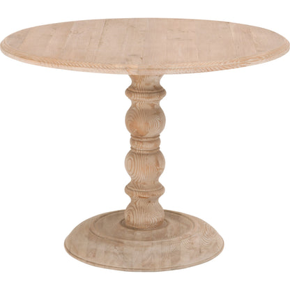 Chelsea Dining Table by Essentials For Living in smoke gray. Made from solid reclaimed pine, reclaimed pine veneer in a cottage & farmhouse style.