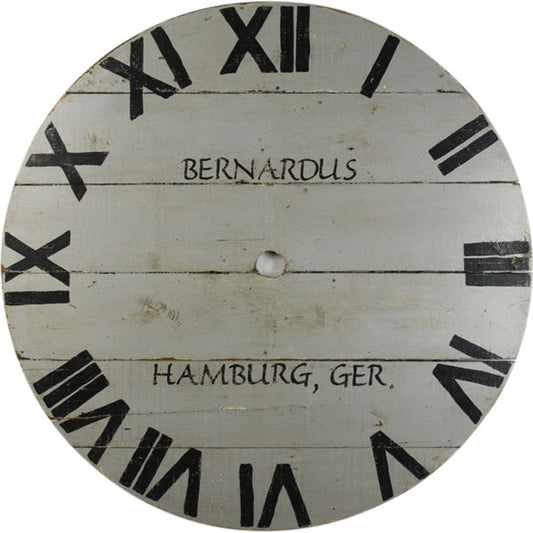 Clock Face by Zentique in recycled wood. Made from recycled wood in a traditional style.