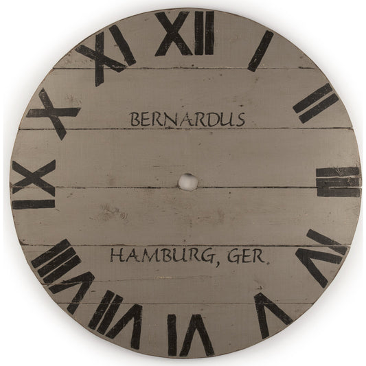 Clock Face by Zentique in recycled wood. Made from recycled wood in a traditional style.