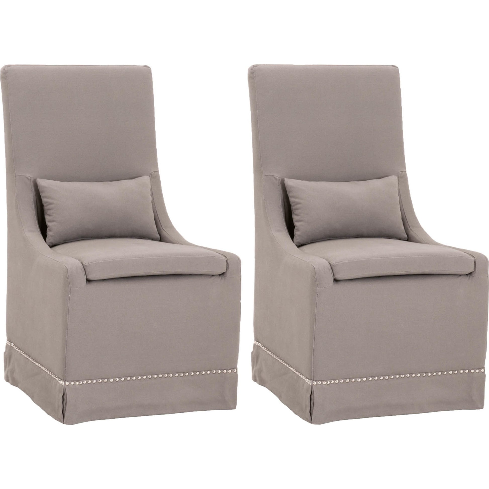 Colleen Dining Chair (Set of 2) by Essentials For Living in bisque french linen. Made from solid birch, 100% french linen in a transitional style.