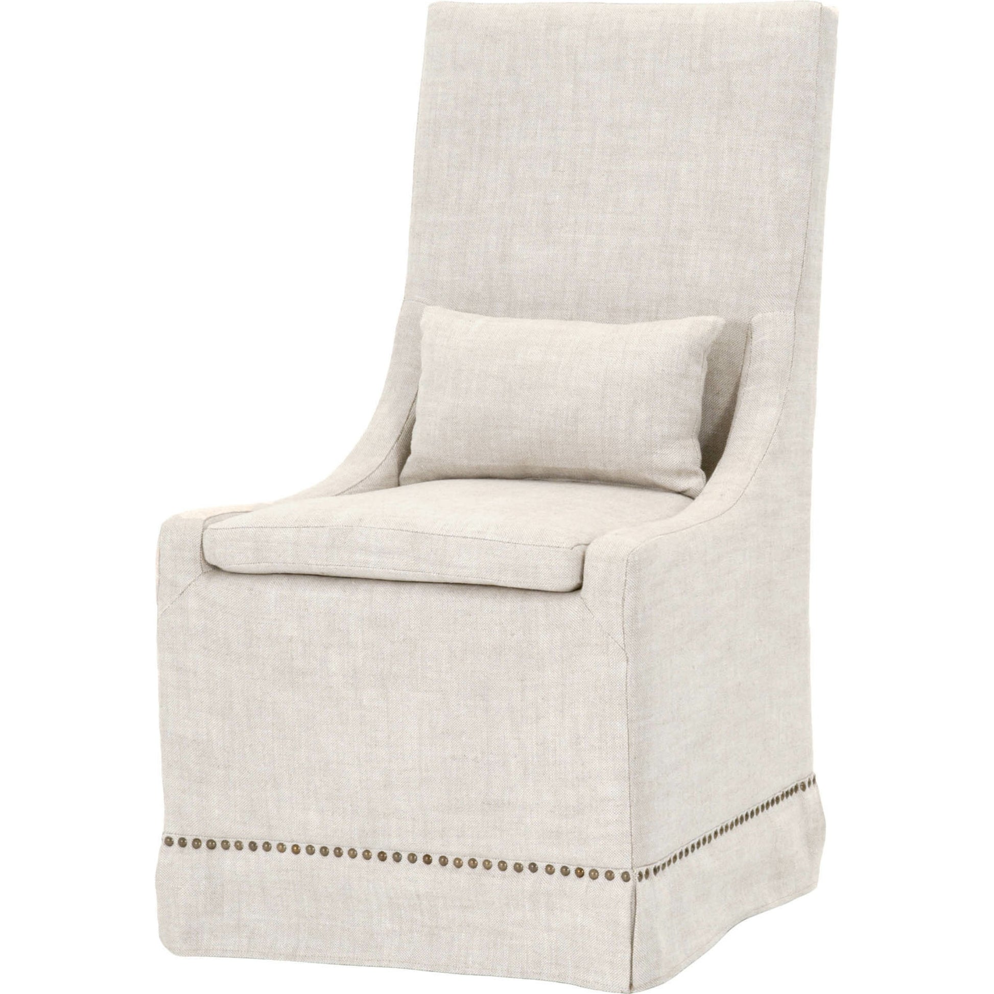 Colleen Dining Chair (Set of 2) by Essentials For Living in bisque french linen. Made from solid birch, 100% french linen in a transitional style.