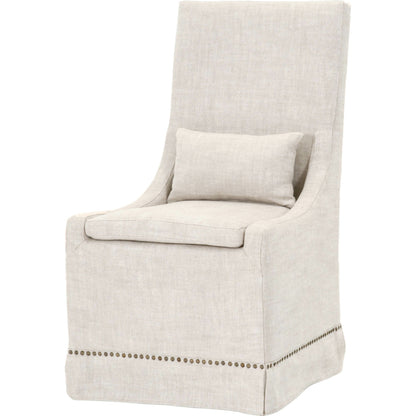 Colleen Dining Chair (Set of 2) by Essentials For Living in bisque french linen. Made from solid birch, 100% french linen in a transitional style.