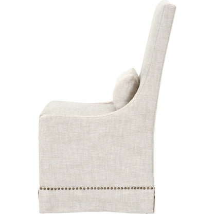 Colleen Dining Chair (Set of 2) by Essentials For Living in bisque french linen. Made from solid birch, 100% french linen in a transitional style.