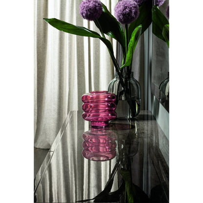 Collina Double Dresser by Essentials For Living in vintage oak high gloss, chrome. Made from acrylic high gloss lacquer, mdf, metal in a modern style.