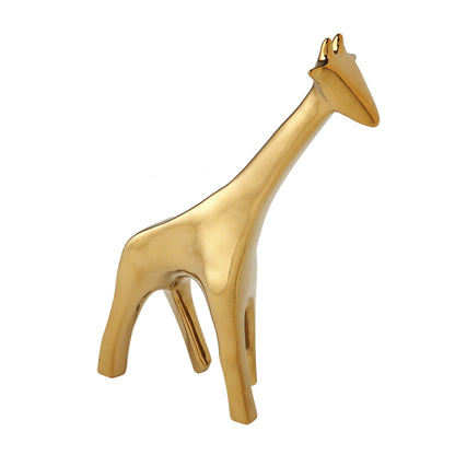 Giraffe by Global Views in white. Made from ceramic in a eclectic & global style.