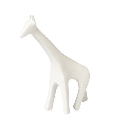 Giraffe by Global Views in white. Made from ceramic in a eclectic & global style.